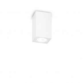 Ideal lux - Modello: Tower - Faretto da soffitto con struttura quadrata in gesso dal design moderno - Colore: Bianco - Attacco Lampadina: GU10 - 1 Lampadina - Watt 35W - Dimmerabile: NO - Grado di Protezione: IP20 - SKU: 155791 - Codice EAN: 8021696189833 