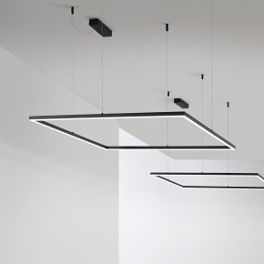 Ideal lux - Modello: Oracle Slim Square - Lampada a sospensione con diffusore a led quadrato grande - Attacco Lampadina: Led Integrato - 1 Lampadina - Watt 53W - Lumen 5200 - Dimmerabile: NO - Gradi Kelvin 3000k Luce Calda - Grado di Protezione: IP20 - Classe Energetica: F - SKU: 2591G 