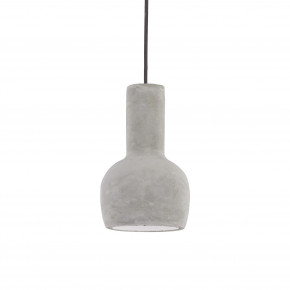 Ideal lux - Modello: Oil - Lampada a sospensione con singolo diffusore moderno in cemento versione 3 - Colore: Cemento - Attacco Lampadina: E27 - 1 Lampadina - Watt 40W - Dimmerabile: NO - Grado di Protezione: IP20 - SKU: 110431 - Codice EAN: 8021696206875 