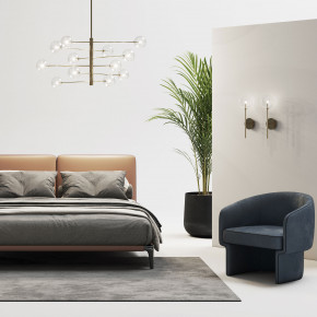 Ideal lux - Modello: Equinoxe - Lampada a sospensione grande con struttura metallo e 12 diffusori in vetro - Attacco Lampadina: G9 - 12 Lampadine - Watt 2W - Dimmerabile: NO - Grado di Protezione: IP20 - SKU: 2001G 