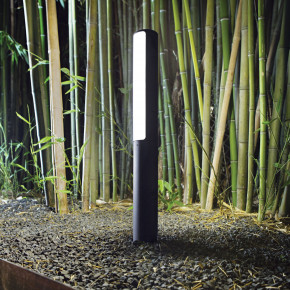 Ideal lux - Modello: Etere - Lampione da giardino a led in alluminio rotonda e diffusore in policarbonato - Attacco Lampadina: Led Integrato - 1 Lampadina - Watt 9W - Lumen 1000 - Dimmerabile: NO - Gradi Kelvin 3000k Luce Calda - Grado di Protezione: IP44 - Classe Energetica: F - SKU: 24693 
