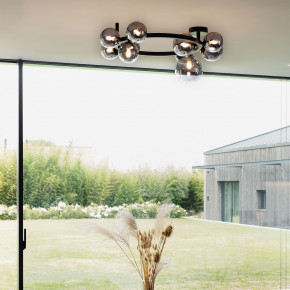 Ideal lux - Modello: Perlage - Lampada da soffitto con struttura circolare in metallo e 10 diffusori in vetro - Attacco Lampadina: G9 - 10 Lampadine - Watt 15W - Dimmerabile: NO - Grado di Protezione: IP20 - SKU: 32781G 