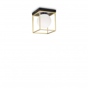 Ideal lux - Modello: Lingotto - Lampada da soffitto piccola in metallo quadrata con diffusore in vetro soffiato - Attacco Lampadina: E14 - 1 Lampadina - Watt 28W - Dimmerabile: NO - Grado di Protezione: IP20 - SKU: 32785P 