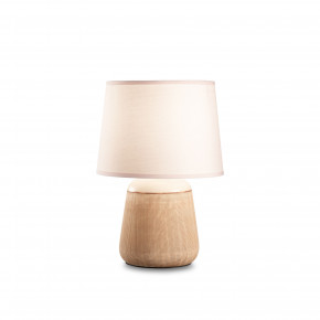 Ideal lux - Modello: Kalì - Lampada da tavolo con struttura in ceramica e diffusore in tessuto - Colore: Bianco - Attacco Lampadina: E14 - 1 Lampadina - Watt 40W - Dimmerabile: NO - Grado di Protezione: IP20 - SKU: 245331 - Codice EAN: 8021696313191