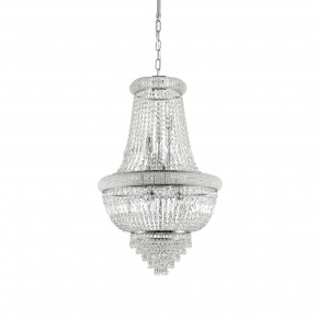 Ideal lux - Modello: Dubai - Lampadario classico con struttura in metallo e elementi in cristallo - Attacco Lampadina: E14 - 10 Lampadine - Watt 28W - Dimmerabile: NO - Grado di Protezione: IP20 - SKU: 2159M 