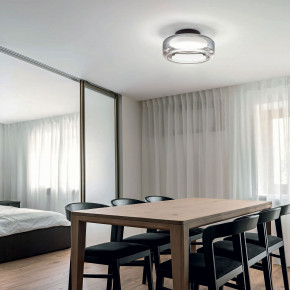 Ideal lux - Modello: Topico - Plafoniera a led con struttura in metallo e diffusore in doppio vetro - Colore: Grigio Fumè - Attacco Lampadina: Led Integrato - 1 Lampadina - Watt 12W - Lumen 1450 - Dimmerabile: NO - Gradi Kelvin 3000k Luce Calda - Grado di Protezione: IP20 - Classe Energetica: F - SKU: 333007 - Codice EAN: 8021696189789 