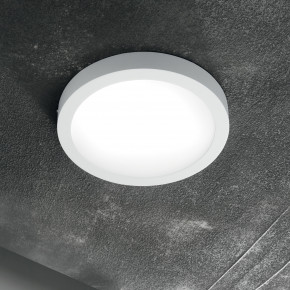 Ideal lux - Modello: Universal Round - Plafoniera led rotonda media con struttura in acciaio e diffusore in acrilico - Colore: Bianco - Attacco Lampadina: Led Integrato - 1 Lampadina - Watt 22W - Dimmerabile: NO - Grado di Protezione: IP20 - Classe Energetica: F - SKU: 13861M 