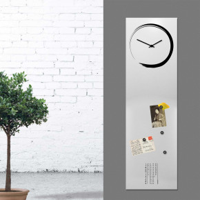 Design Object - Orologio da parete verticale con calendario e lavagna magnetica "S-ENSO" - SKU: IT624 