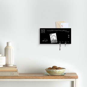 Design Object - Portachiavi da parete per ufficio con calendario e lavagna magnetica "MINI KROK" - SKU: IT862 