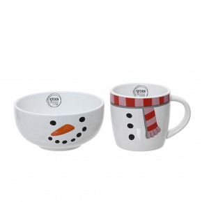 Kaemingk - Set colazione in ceramica in stile natalizio - SKU: 604100 - Codice EAN: 8720194269008 