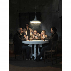 Karman - Modello: Gangster - - Design By: Matteo Ugolini Sospensione Bassa Grande - Colore: Bianco - Attacco Lampadina: E27 - 1 Lampadina - Watt 60W - Dimmerabile: NO - Classe Energetica: A++ - SKU: SE641BB 
