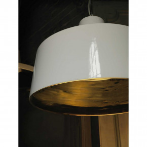 Karman - Modello: Gangster - - Design By: Matteo Ugolini Sospensione Alta Grande - Colore: Bianco - Attacco Lampadina: E27 - 1 Lampadina - Watt 60W - Dimmerabile: NO - Classe Energetica: A++ - SKU: SE642BB 