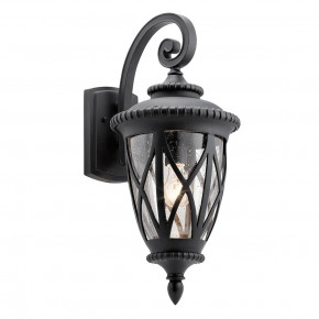 Kichler - Modello: Admirals Cove - Applique grande da esterno a parete rustica in resina e diffuosre in vetro - Colore: Nero - Attacco Lampadina: E27 - 1 Lampadina - Watt 60W - Dimmerabile: NO - Grado di Protezione: IP44 - Classe Energetica: A - SKU: KL-ADMIRALS-COVE-L - Codice EAN: 5024005676119