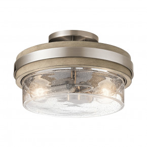 Kichler - Modello: Grand Bank - Lampada a soffitto con diffusore rotondo a 2 luci in vetro dal design moderno - Attacco Lampadina: E27 - 2 Lampadine - Watt 60W - Dimmerabile: NO - Grado di Protezione: IP20 - Classe Energetica: A - SKU: KL-GRAND-BANK-SF - Codice EAN: 5024005004936 
