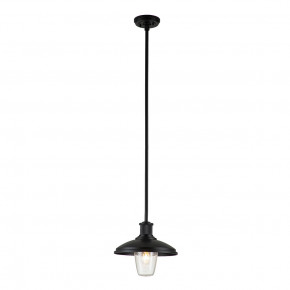 Kichler - Modello: Allenbury - Lampada a sospensione per esterni con struttura in acciaio e diffusore in vetro - Colore: Nero - Attacco Lampadina: E27 - 1 Lampadina - Watt 40W - Dimmerabile: NO - Grado di Protezione: IP44 - Classe Energetica: A - SKU: KL-ALLENBURY-P-M-BKT - Codice EAN: 5024005710516 