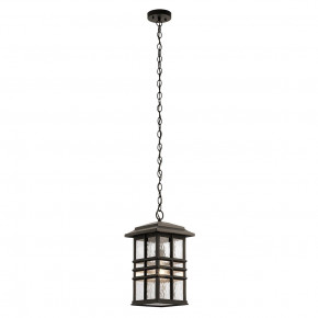 Kichler - Modello: Beacon Square - Lampada a sospensione rustica da esterno struttra in resina e diffusore in vetro - Attacco Lampadina: E27 - 1 Lampadina - Watt 60W - Dimmerabile: NO - Grado di Protezione: IP44 - Classe Energetica: A - SKU: KL-BEACON-SQUARE8 