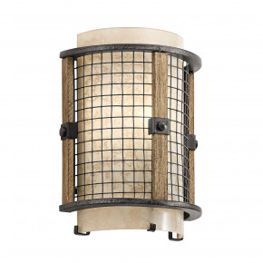Kichler - Modello: Ahrendale - Lampada da parete con struttura in metallo design rustico e 1 diffusore in vetro - Colore: Ruggine - Attacco Lampadina: E14 - 1 Lampadina - Watt 60W - Dimmerabile: NO - Grado di Protezione: IP20 - Classe Energetica: A - SKU: KL-AHRENDALE1 - Codice EAN: 5024005230717 