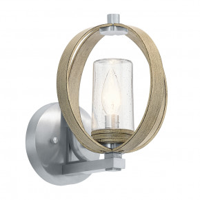 Kichler - Modello: Grand Bank - Lampada da parete per esterni in alluminio con diffusore in vetro moderno - Attacco Lampadina: E14 - 1 Lampadina - Watt 40W - Dimmerabile: NO - Grado di Protezione: IP44 - Classe Energetica: A - SKU: KL-GRAND-BANK1-DAG - Codice EAN: 5024005572312 