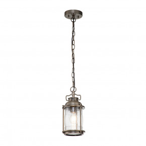 Kichler - Modello: Ashland Bay - Lanterna a catena piccola con singolo diffusore in vetro struttura brunita - Colore: Bronzo - Attacco Lampadina: E27 - 1 Lampadina - Watt 60W - Dimmerabile: NO - Grado di Protezione: IP44 - Classe Energetica: A - SKU: KL-ASHLANDBAY8-S-BU - Codice EAN: 5024005000167 