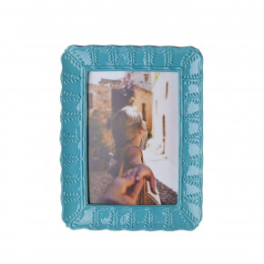 L'Oca Nera - Modello: Orizzonti - Portafoto rettangolare grande in resina dal design moderno - Colore: Blu - Foto 13x18 - SKU: 1F200 