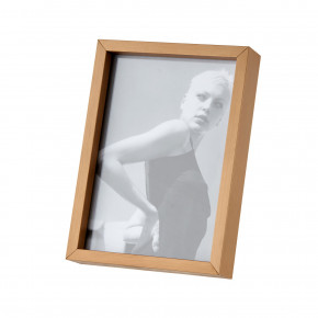 L'Oca Nera - Modello: Contemporaneo - Portafoto rettangolare piccolo in alluminio dal design moderno - Colore: Legno - Foto 13x18 - SKU: 1F167 