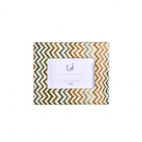 L'Oca Nera - Modello: Ethno Chic - Portafoto rettangolare piccolo in ceramica dal design moderno - Colore: Multicolore - Foto 10x15 - SKU: 1F147