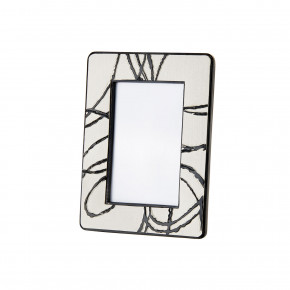 L'Oca Nera - Modello: Urban - Portafoto rettangolare piccolo in resina da tavolo - Colore: Nero - Foto 10x15 - SKU: 1F178 