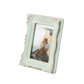 L'Oca Nera - Modello: Modern Country - Portafoto rettangolare piccolo in resina di design - Colore: Verde Acqua - Foto 10x15 - SKU: 1F188 