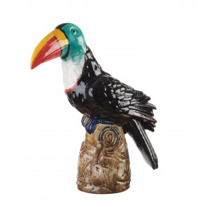 L'Oca Nera - Modello: Ethno Chic - Scutura da tavolo in ceramica tucano reale - Colore: Nero - SKU: 1M313 