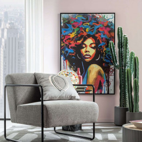 L'Oca Nera - Modello: Urban - Stampa figurativa verticale serigrafia su tela con cornice 80x120 - Tema Quadro: Figurativi - Realizzazione Quadro: Stampe su Tela - SKU: 1Q294 