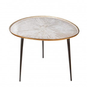 L'Oca Nera - Modello: Contemporaneo - Tavolino medio da salotto con struttura in alluminio - Colore: Bianco - SKU: 1J178 - Codice EAN: 8024118153504 