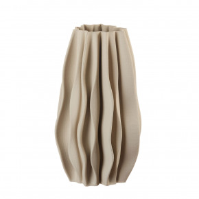 L'Oca Nera - Modello: Neo Classic - Vaso alto da interni in porcellana dal design moderno - Colore: Marrone Chiaro - SKU: 1M364 - Codice EAN: 8024118162575