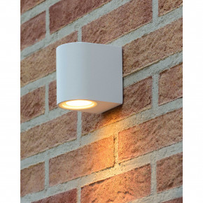 Lucide - Modello: Zaro - Applique da esterno con struttura in alluminio arrotondata dal design moderno - Attacco Lampadina: GU10 - 1 Lampadina - Watt 35W - Dimmerabile: SI - Grado di Protezione: 44 - SKU: 69801/01/ 