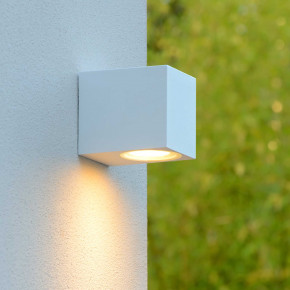 Lucide - Modello: Zaro - Applique da esterno con struttura in alluminio cubica dal design moderno - Attacco Lampadina: GU10 - 1 Lampadina - Watt 35W - Dimmerabile: SI - Grado di Protezione: 44 - SKU: 69800/01/