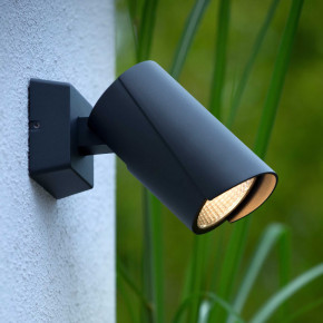 Lucide - Modello: Manal - Applique da esterno in alluminio diffusore a led orientabile dal design moderno - Colore: Antracite - Attacco Lampadina: Led Integrato - 1 Lampadina - Watt 13W - Lumen 950 - Dimmerabile: NO - Gradi Kelvin 3000k Luce Calda - Grado di Protezione: 65 - Classe Energetica: F - SKU: 27896/12/29 - Codice EAN: 5411212271686 