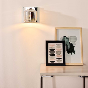 Lucide - Modello: Eryn - Applique da parete moderna struttura in metallo specchiata e diffusore in vetro - Colore: Cromato - Attacco Lampadina: G9 - 1 Lampadina - Watt 42W - Dimmerabile: SI - Grado di Protezione: 20 - SKU: 70284/01/11 - Codice EAN: 5411212702296 