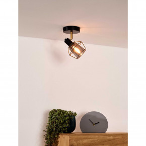 Lucide - Modello: Nila - Faretto con struttura in metallo e diffusore orientabile dal design moderno - Colore: Nero/Oro - Attacco Lampadina: E14 - 1 Lampadina - Watt 25W - Dimmerabile: SI - Grado di Protezione: 20 - SKU: 77977/01/30 - Codice EAN: 5411212770974