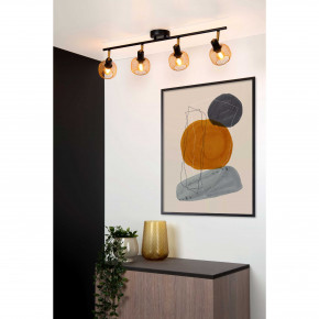 Lucide - Modello: Maren - Faretto con struttura lineare in metallo moderna e 4 diffusori orientabili - Attacco Lampadina: E14 - 4 Lampadine - Watt 40W - Dimmerabile: SI - Grado di Protezione: 20 - SKU: 77978/04/ 