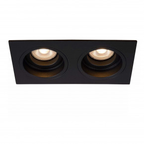 Lucide - Modello: Embed - Faretto da incasso in alluminio moderna quadrata e doppio diffusore orientabile - Colore: Nero - Attacco Lampadina: GU10 - 2 Lampadine - Watt 50W - Dimmerabile: SI - Grado di Protezione: 20 - SKU: 22959/02/30 - Codice EAN: 5411212221261 