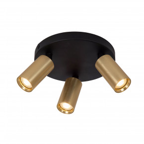Lucide - Modello: Ritmo - Faretto da soffitto con 3 diffusori dimmerabili e orientabili in alluminio - Attacco Lampadina: GU10 - 3 Lampadine - Watt 35W - Dimmerabile: SI - Grado di Protezione: IP20 - SKU: 09942/13/ 