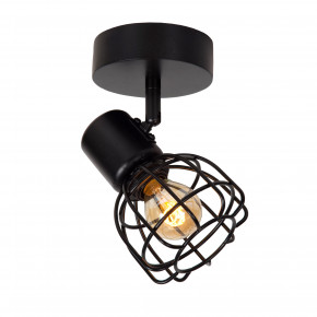 Lucide - Modello: Filox - Faretto da soffitto con struttura in metallo dal design moderno ed elegante - Colore: Nero - Attacco Lampadina: E27 - 1 Lampadina - Watt 40W - Dimmerabile: SI - Grado di Protezione: IP20 - SKU: 00929/01/30 - Codice EAN: 5411212010964 