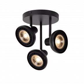 Lucide - Modello: Sensas - Faretto da soffitto moderno in acciaio con triplo diffusore orientabile - Attacco Lampadina: GU10 - 3 Lampadine - Watt 12W - Dimmerabile: SI - Grado di Protezione: IP20 - SKU: 30997/13/ 