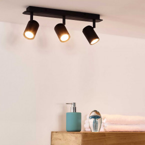 Lucide - Modello: Lennert - Faretto in metallo moderno a led dimmerabile con triplo diffusore orientabile - Colore: Nero - Attacco Lampadina: GU10 - 3 Lampadine - Watt 5W - Lumen 320 x3 - Dimmerabile: SI - Gradi Kelvin 3000k Luce Calda - Grado di Protezione: 44 - Classe Energetica: G - SKU: 26958/15/30 - Codice EAN: 5411212262691