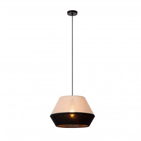 Lucide - Modello: Kala - Lampada a sospensione con struttura in metallo e diffusore in lino - Colore: Tortora - Attacco Lampadina: E27 - 1 Lampadina - Watt 60W - Dimmerabile: SI - Grado di Protezione: IP20 - SKU: 06424/01/73 - Codice EAN: 5411212061522 