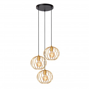 Lucide - Modello: Danza - Lampada a sospensione in metallo con tre diffusori dal design moderno - Attacco Lampadina: E27 - 3 Lampadine - Watt 40W - Dimmerabile: SI - Grado di Protezione: IP20 - SKU: 21428/13/ 