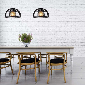 Lucide - Modello: Dikra - Lampada a sospensione lineare con due diffusori in metallo dal design moderno - Colore: Nero - Attacco Lampadina: E27 - 2 Lampadine - Watt 60W - Dimmerabile: SI - Grado di Protezione: 20 - SKU: 76464/02/30 - Codice EAN: 5411212761019 