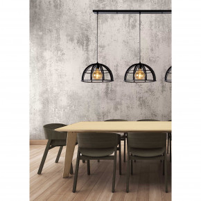 Lucide - Modello: Dikra - Lampada a sospensione lineare con tre diffusori in metallo dal design moderno - Colore: Nero - Attacco Lampadina: E27 - 3 Lampadine - Watt 60W - Dimmerabile: SI - Grado di Protezione: 20 - SKU: 76464/03/30 - Codice EAN: 5411212761026 