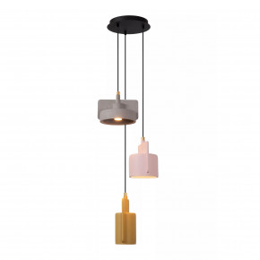Lucide - Modello: Ninja - Lampada a sospensione moderna con 3 pendenti in cemento - Colore: Multicolore - Attacco Lampadina: E27 - 3 Lampadine - Watt 100W - Dimmerabile: NO - Grado di Protezione: IP20 - SKU: 44415/03/99 - Codice EAN: 5411212441799 