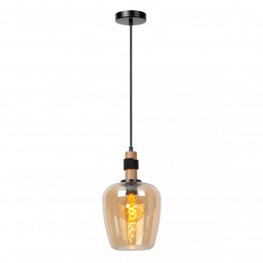 Lucide - Modello: Ilona - Lampada a sospensione moderna con diffusore grande pendente in vetro - Colore: Ambra - Attacco Lampadina: E27 - 1 Lampadina - Watt 40W - Dimmerabile: SI - Grado di Protezione: IP20 - SKU: 45408/22/62 - Codice EAN: 5411212452665