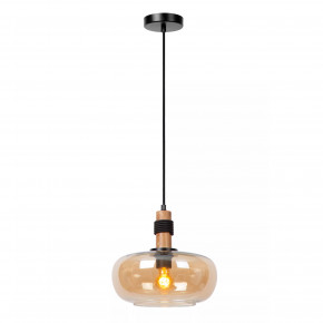 Lucide - Modello: Ilona - Lampada a sospensione moderna con diffusore pendente a boccia in vetro - Colore: Ambra - Attacco Lampadina: E27 - 1 Lampadina - Watt 40W - Dimmerabile: SI - Grado di Protezione: IP20 - SKU: 45408/30/62 - Codice EAN: 5411212452672